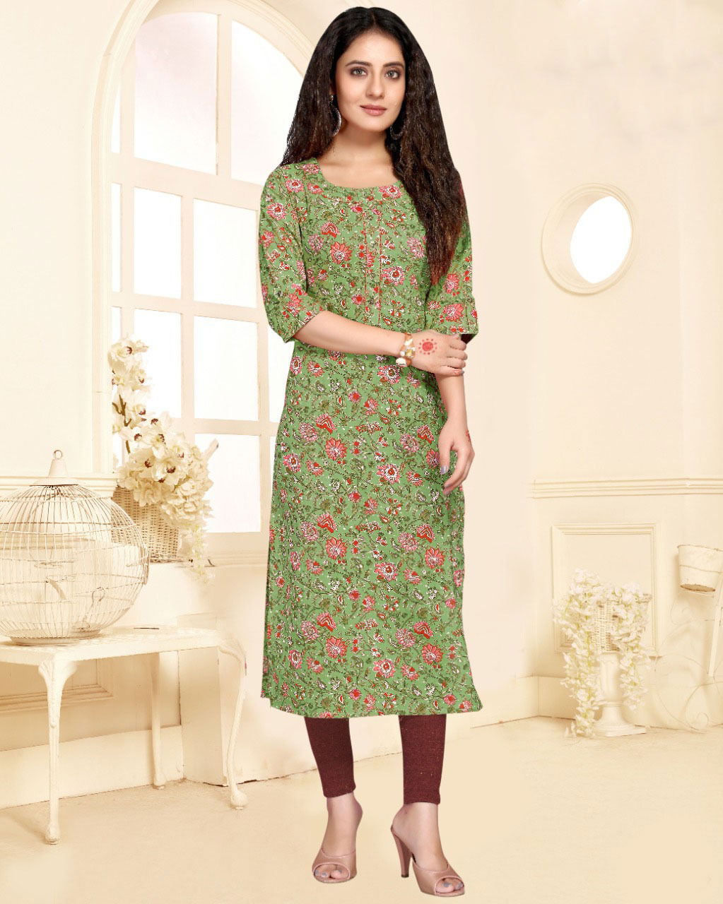 Trendy Printed 101 Regular Wear Cotton Printed Kurtis Catalog
